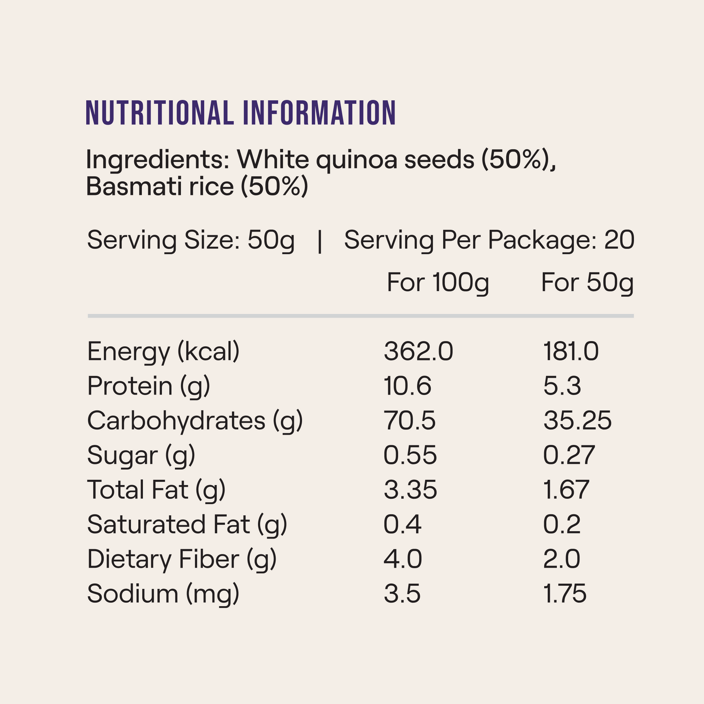 Quinoa & Basmati Rice | 500g