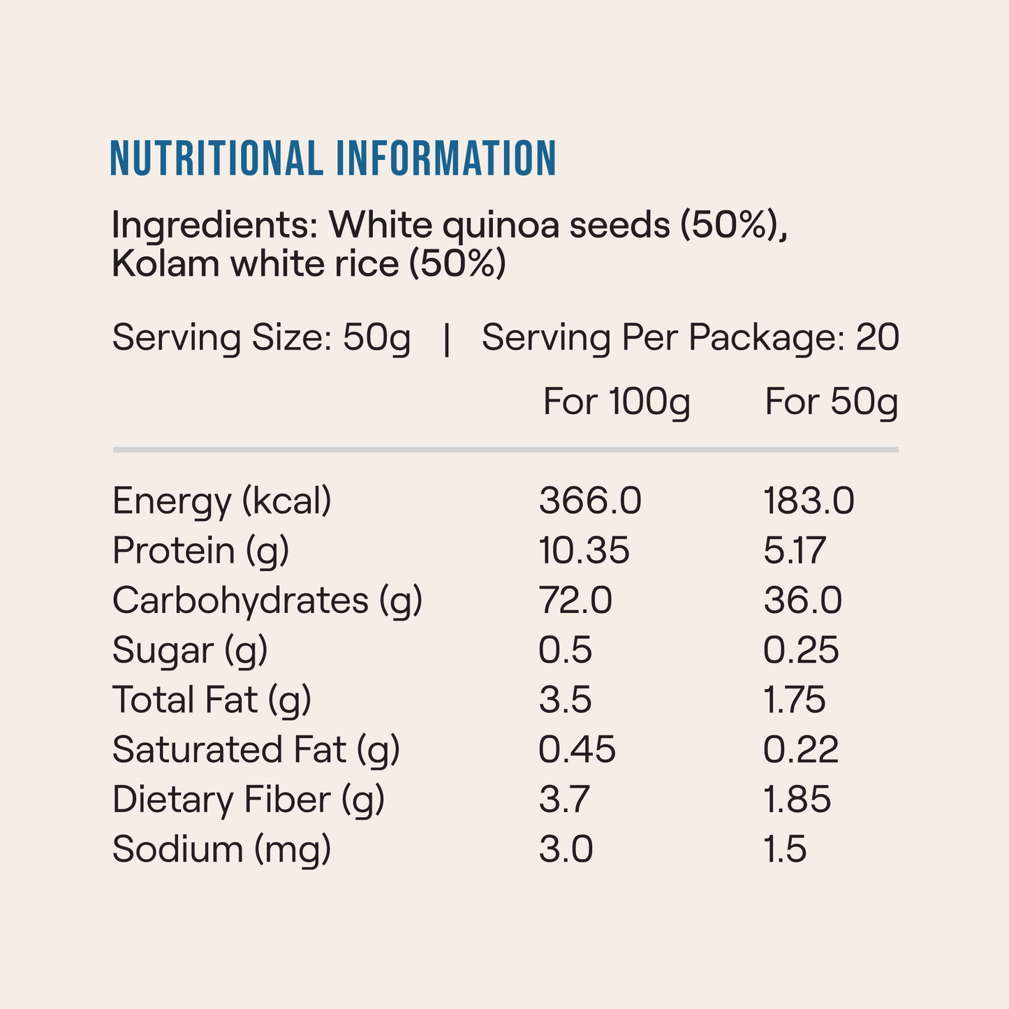 Quinoa & White Rice | 500g