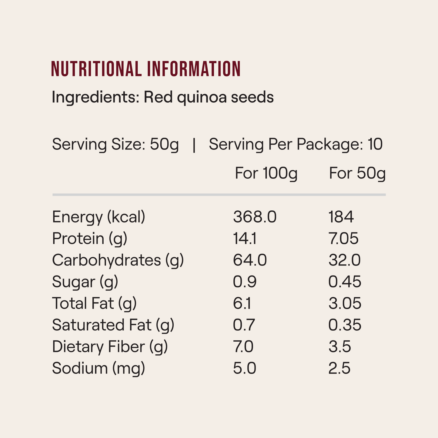 Red Quinoa | 500g