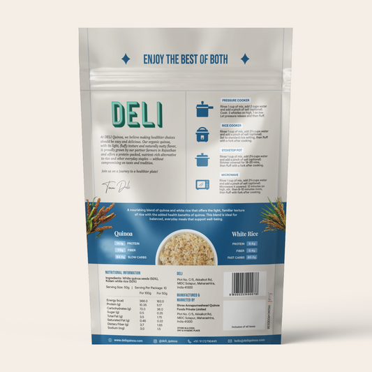 DELI Bold-Grade Quinoa & White Rice (500g)