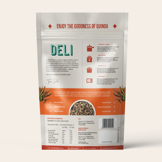 DELI Bold-Grade Tri Quinoa (500g)