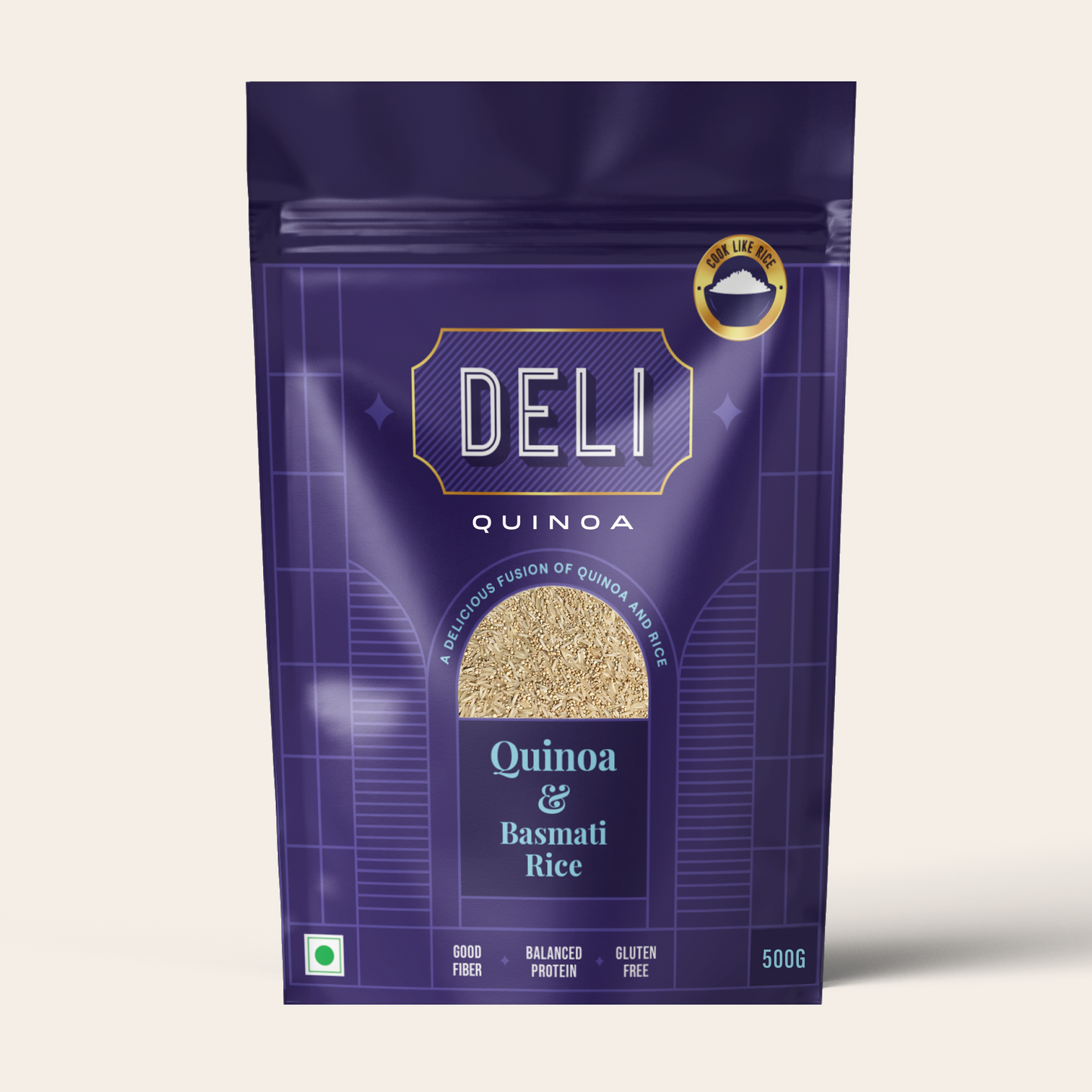 DELI Bold-Grade Quinoa & Basmati Rice (500g)
